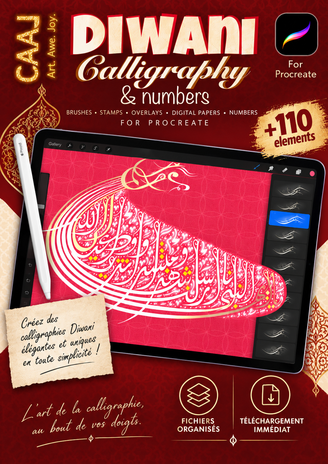✨ Diwani Essence – 110+ Outils de Calligraphie Arabe
