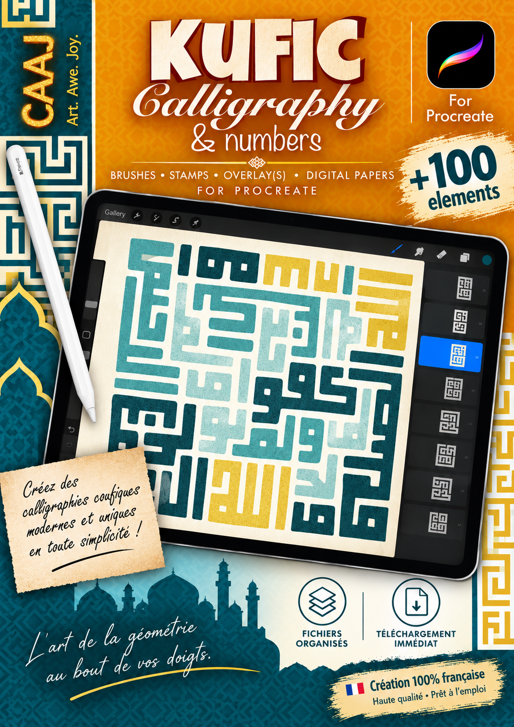 ✨ Kufic Essence – 100+ Outils de Calligraphie Arabe