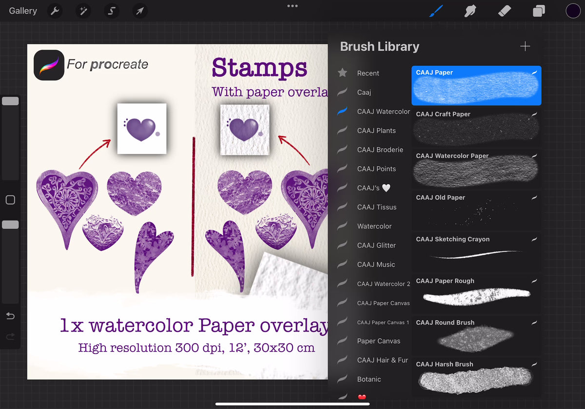 ✨ Watercolor Lilac – 150+ Outils d’Aquarelle Digitale pour Procreate